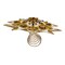 Kurt Adler 16.5-Inch Unlit 10-Point White and Gold Star Tree Topper